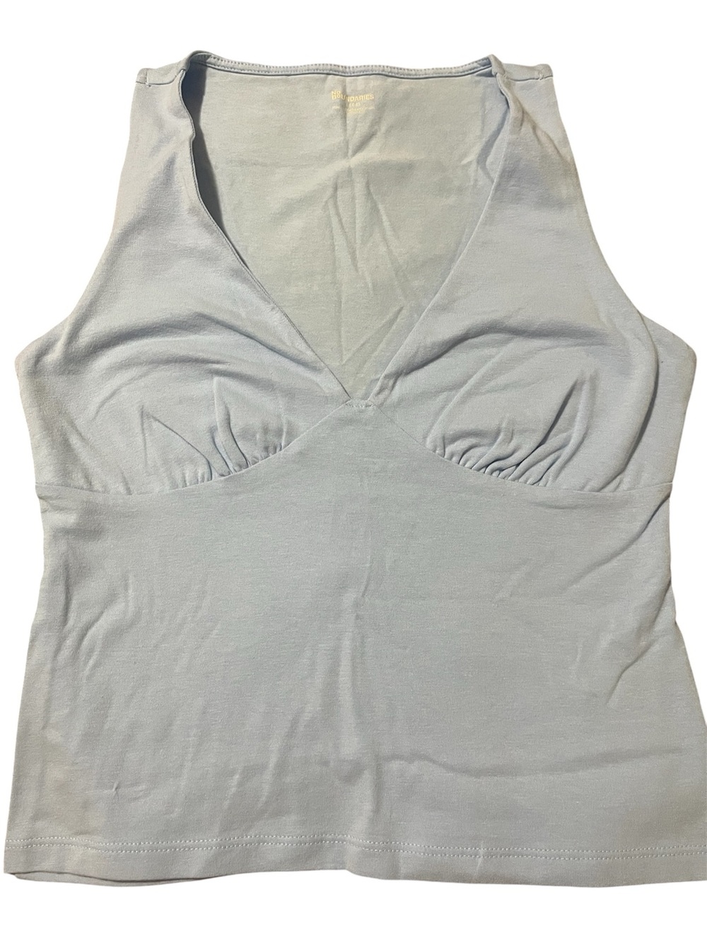 No Boundaries Women’s Baby Blue V-Neck Sleeveless Top